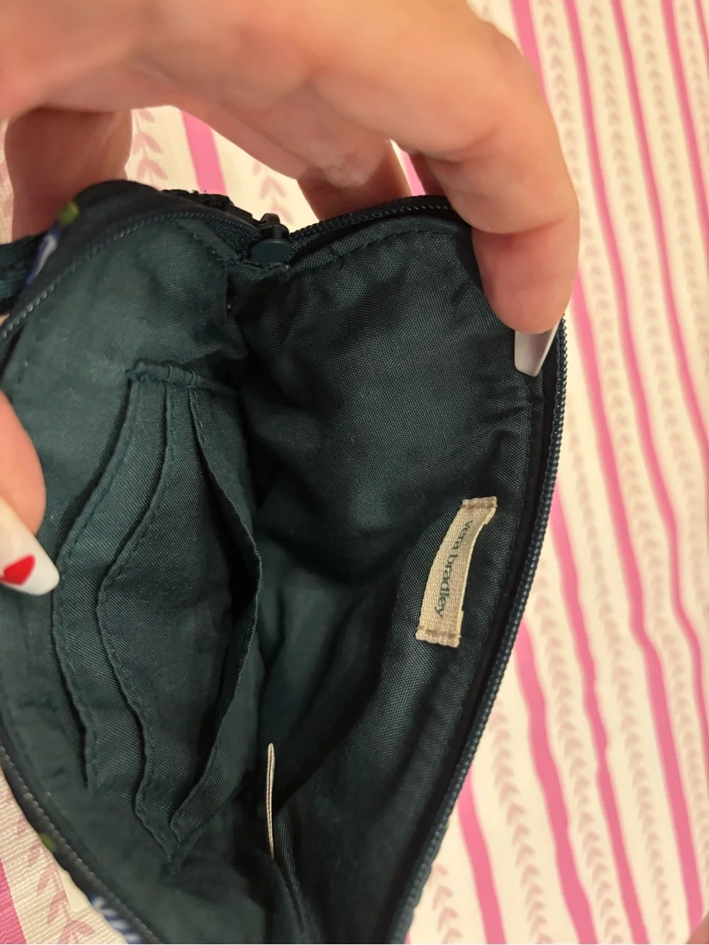 Vera Bradley Essential  Zip Wristlet-Charlotte Stems NWT